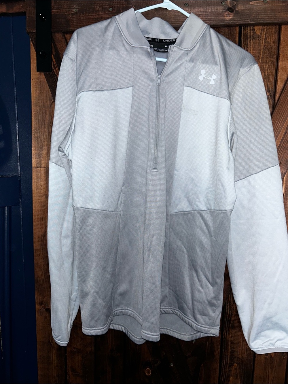 Under Armour Light Gray ColdGear Half-Zip Pullover